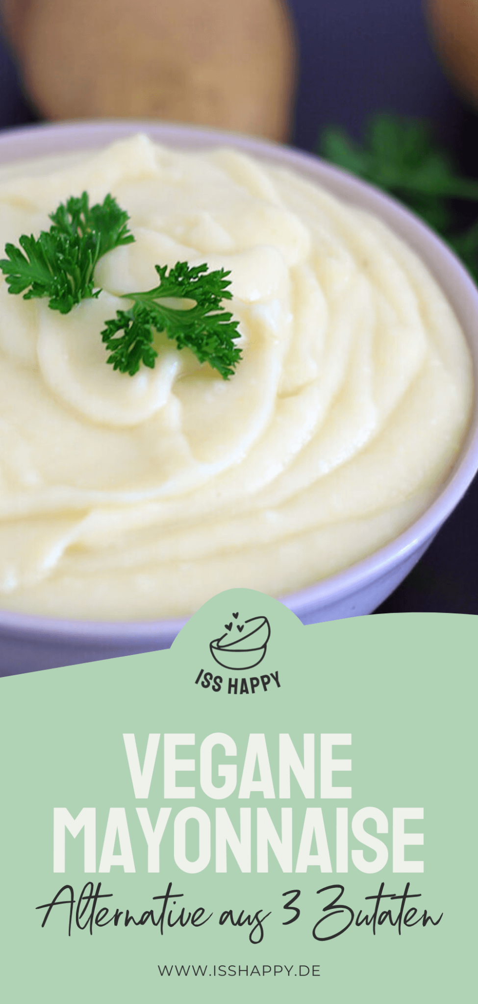 Vegane Mayonnaise Alternative ohne Öl nur 3 Hauptzutaten