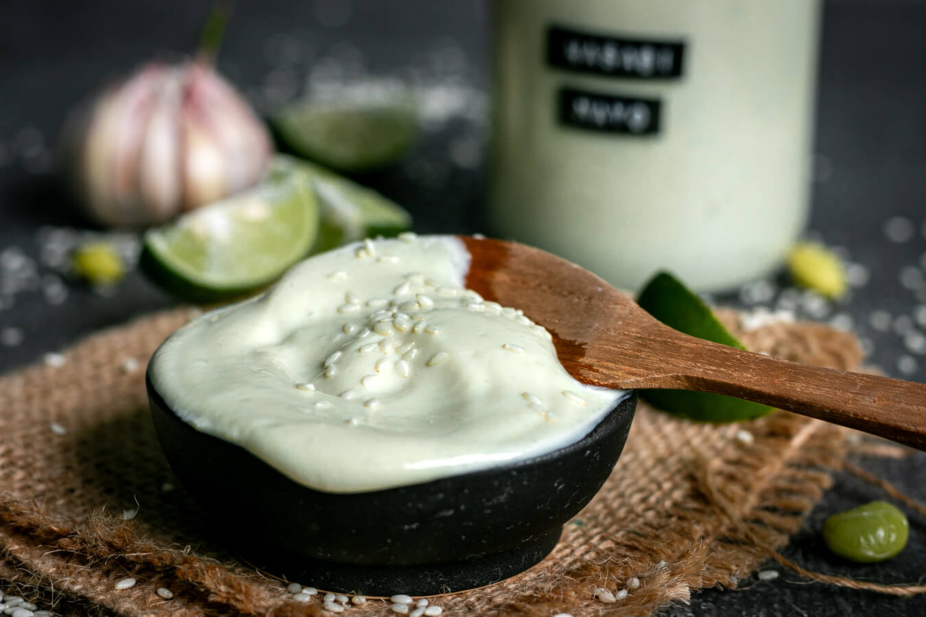 Vegane Wasabi Mayo (ohne Öl) – gesund & proteinreich