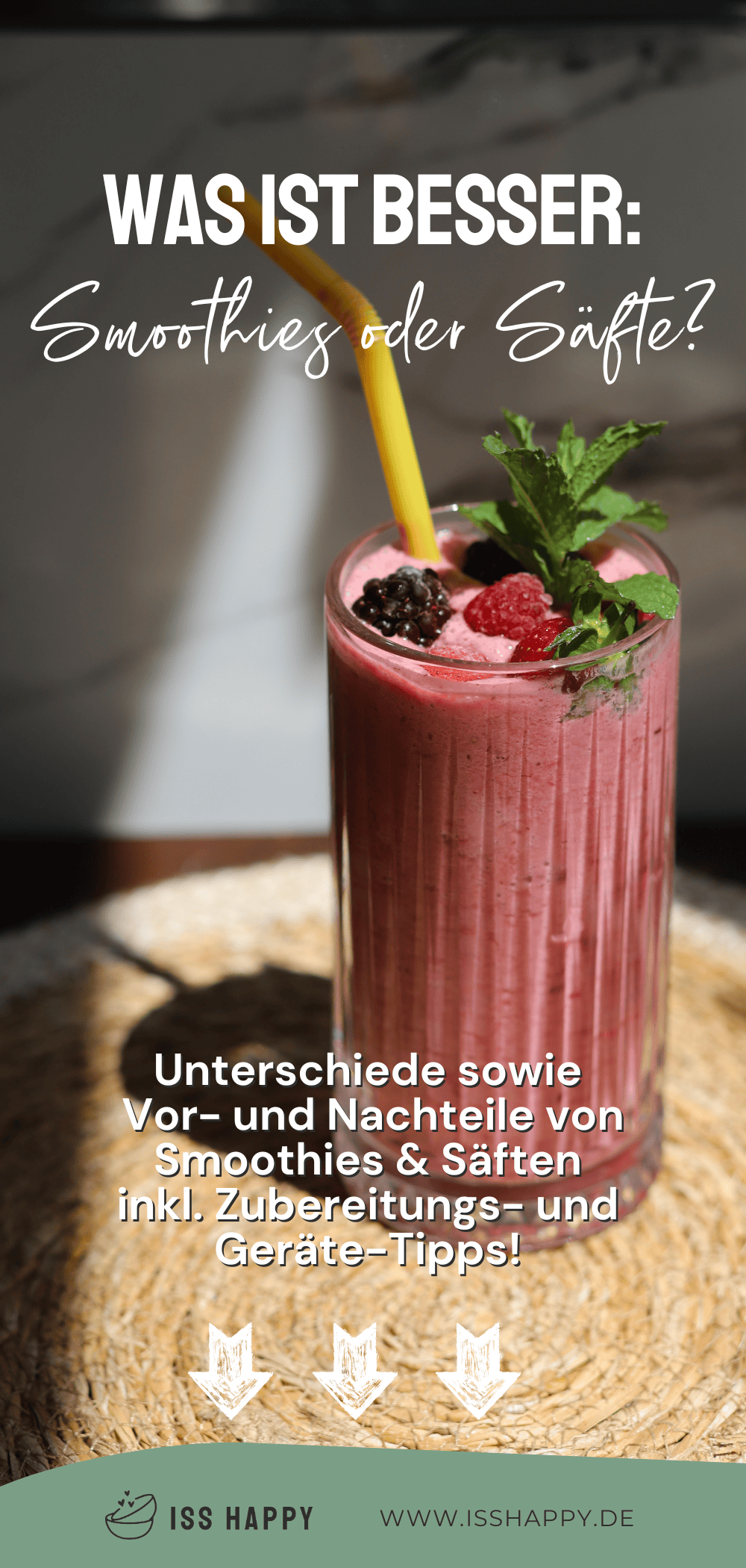 Mixen oder entsaften – Was ist besser: Smoothies oder Säfte?