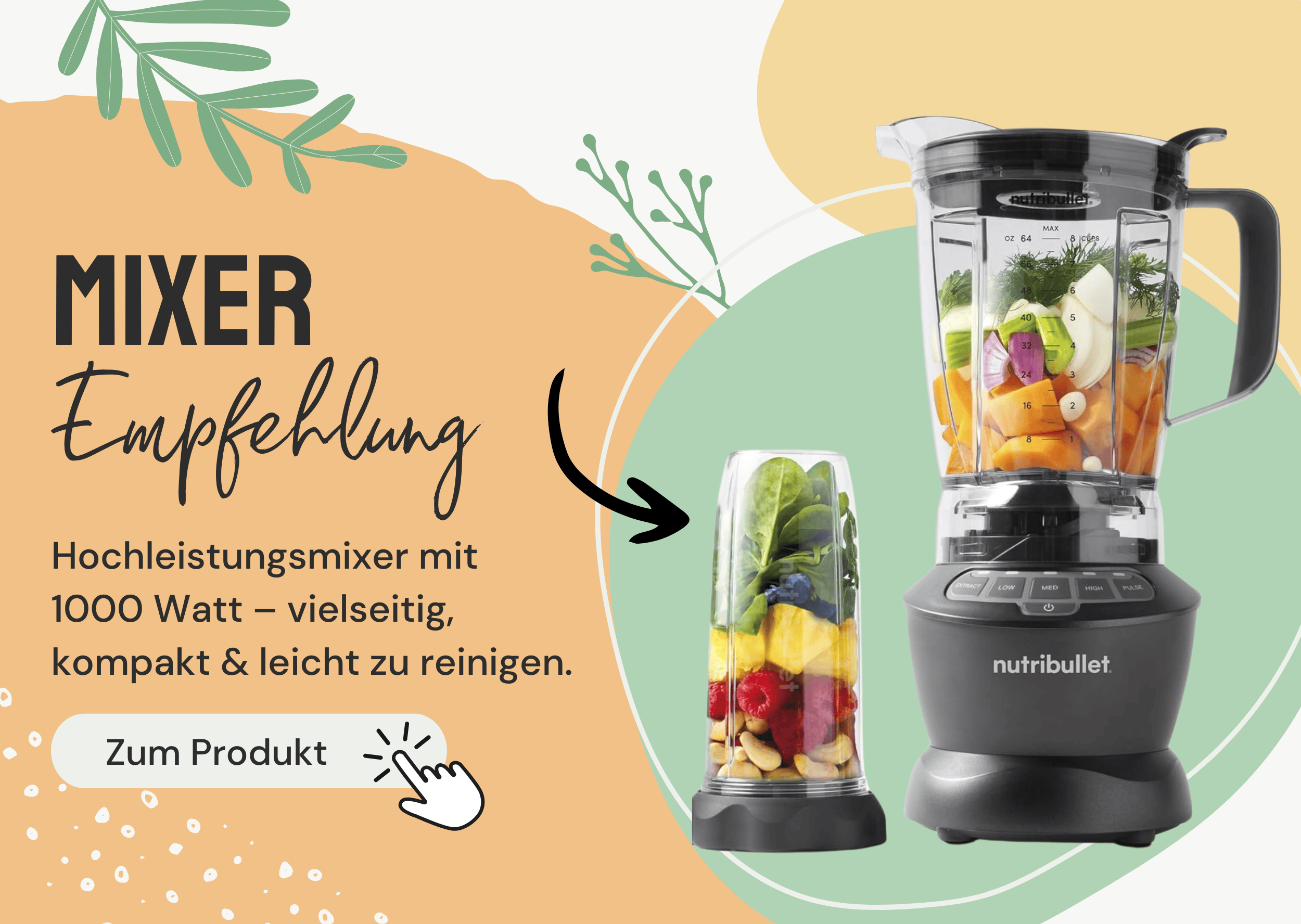 Mixer-Empfehlung: NutriBullet 1000 Watt